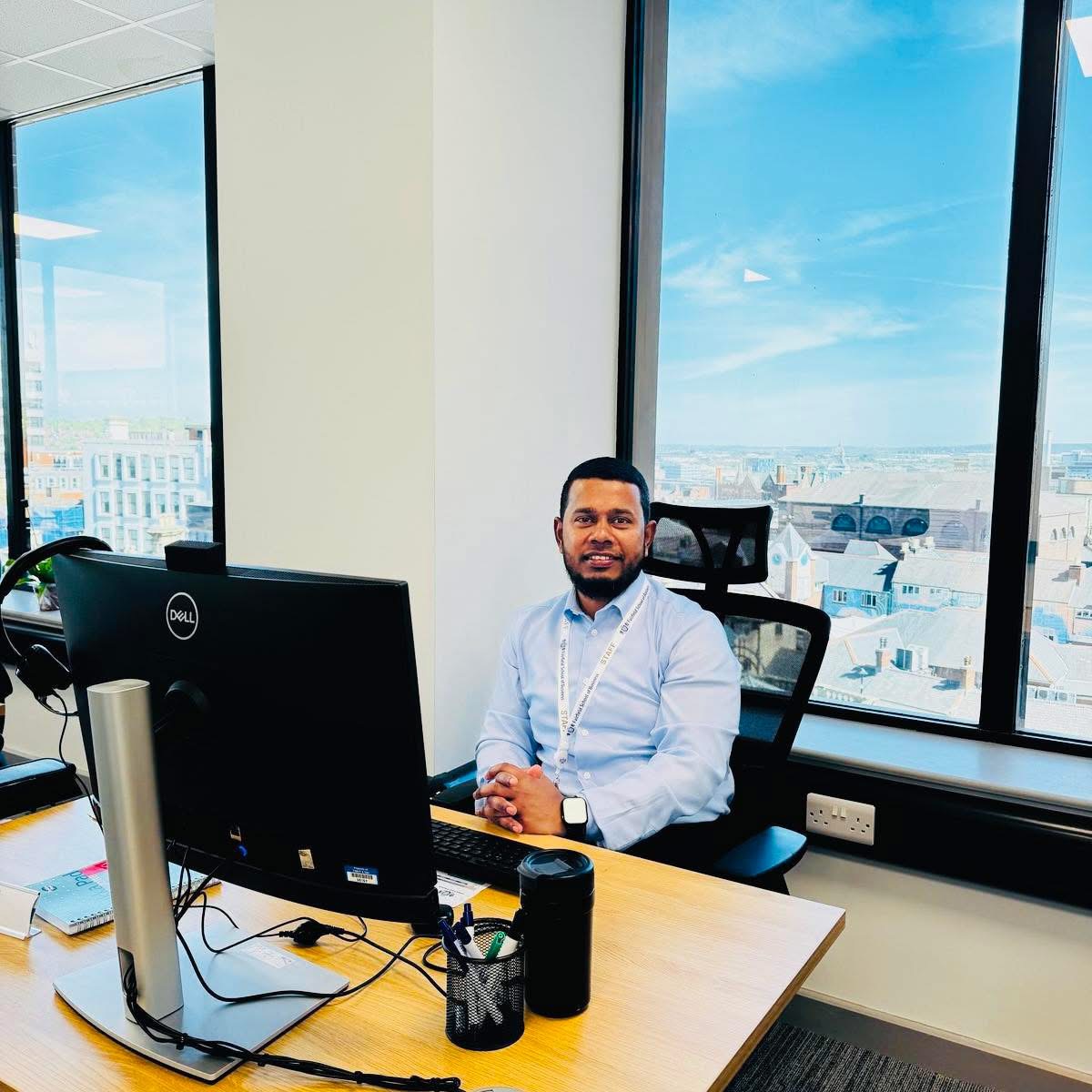 Masum Murtaza at his Sheffield office
