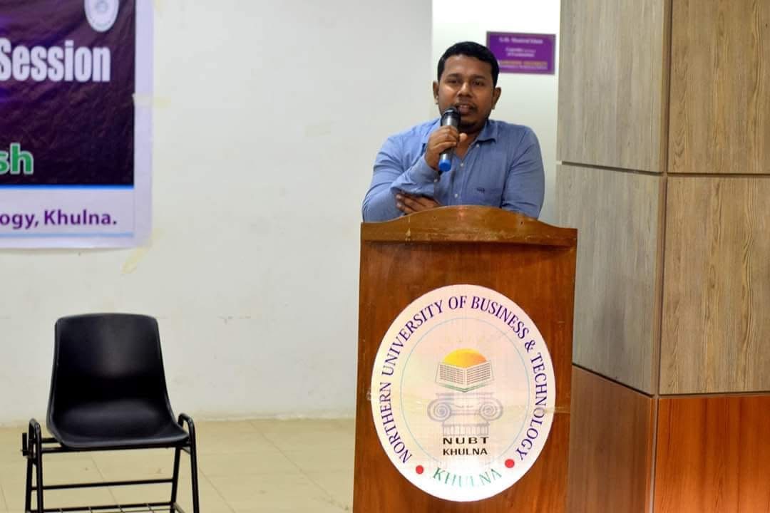 Speaking at NUBT Khulna